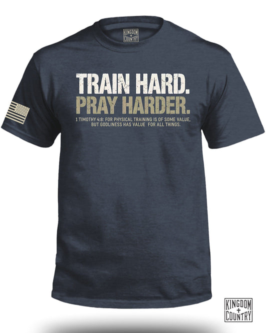 Train Hard Pray Harder Inspirational T-shirt product type