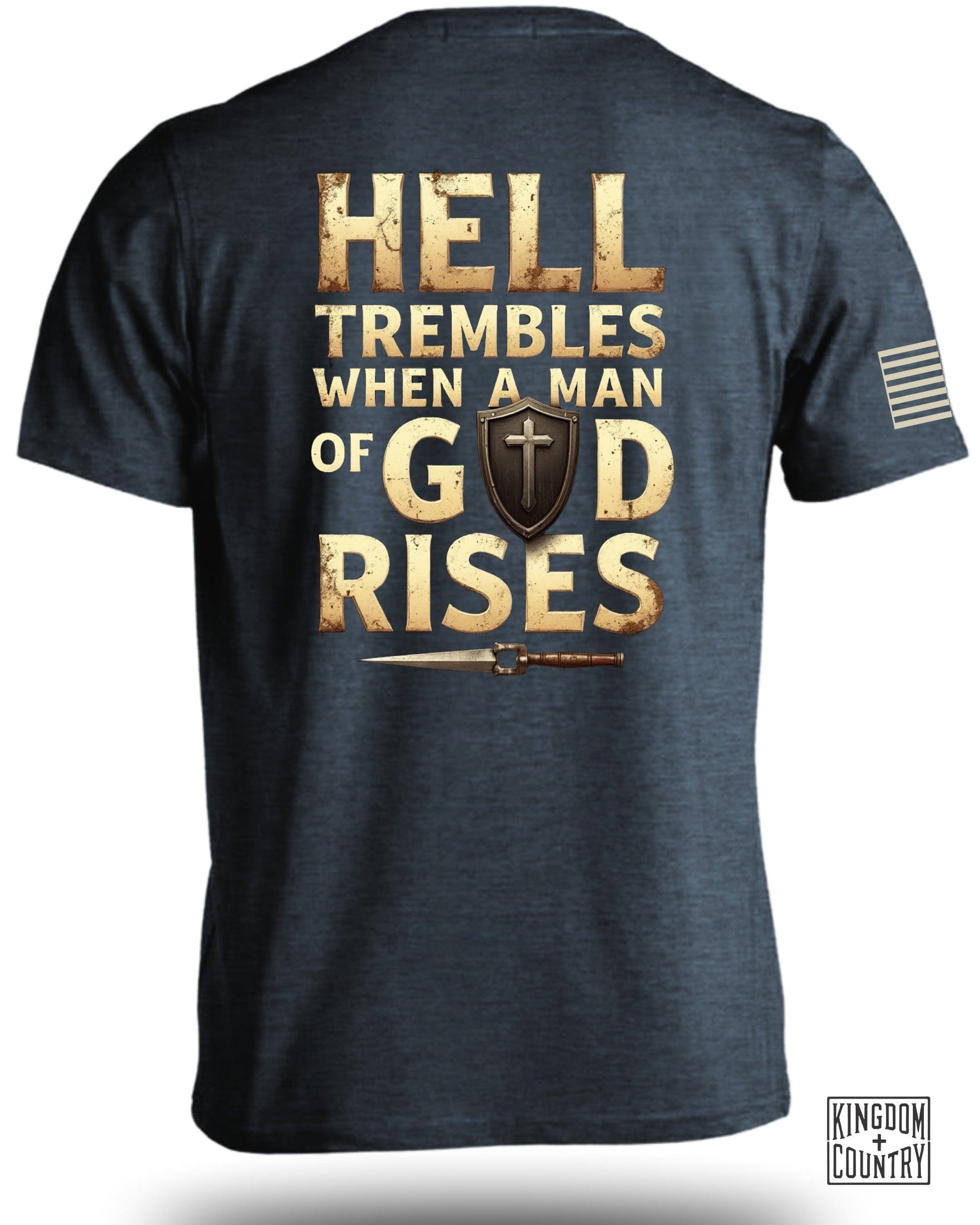 Hell Trembles When A Man Of God Rises T-shirt product