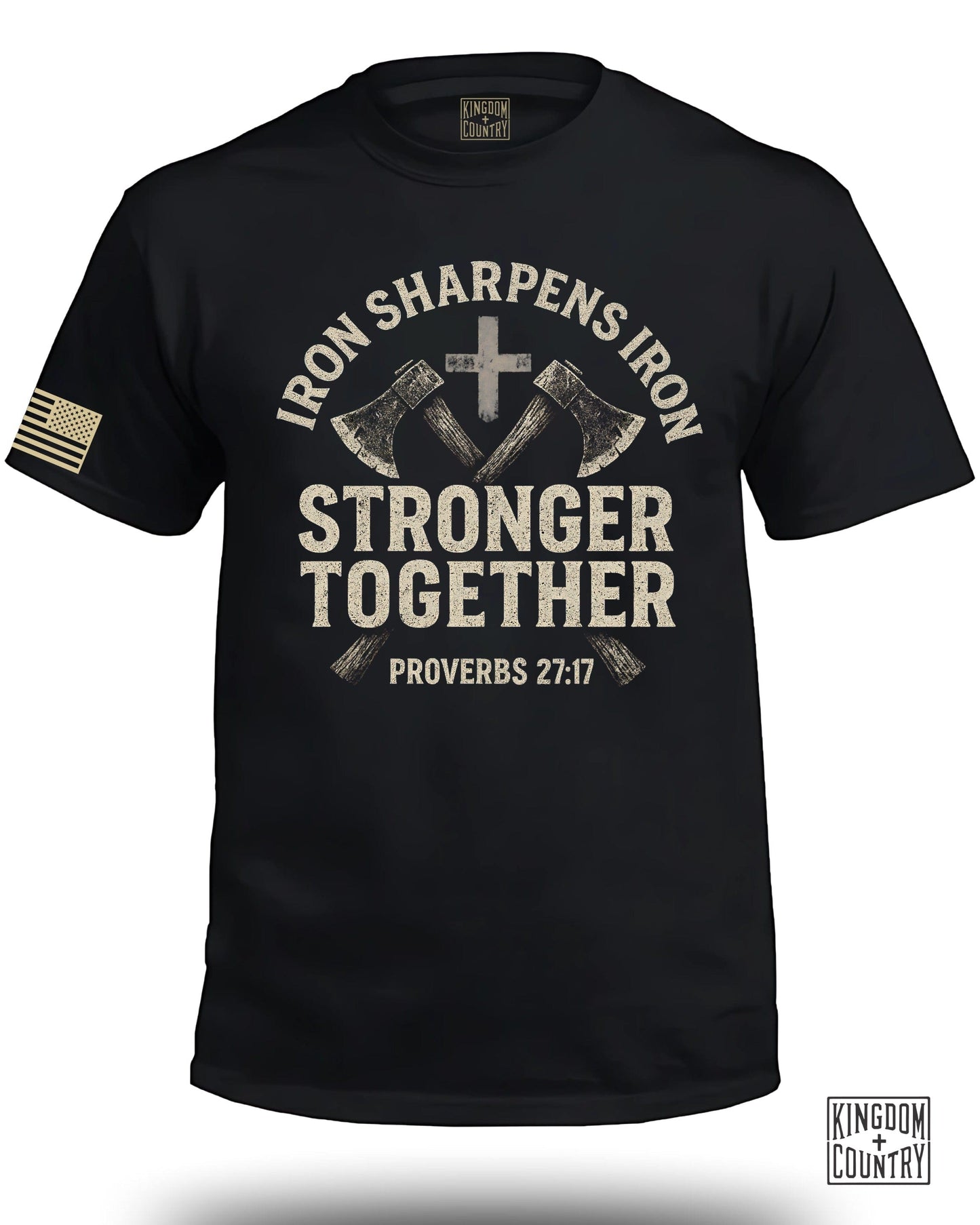 Stronger Together Proverbs 27:17 Iron Sharpen T-shirt product