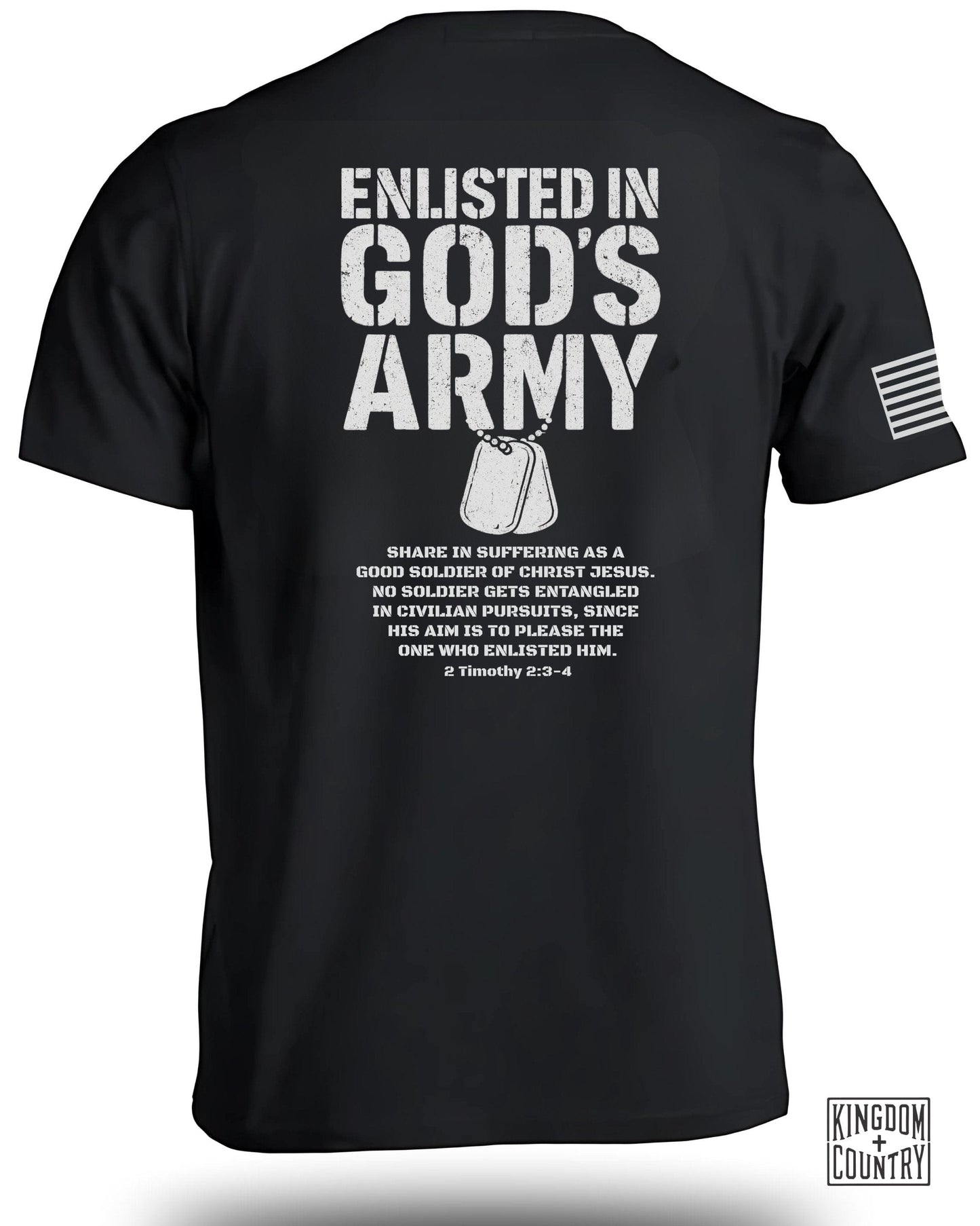Enlisted in God's Army Inspirational T-Shirt product