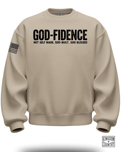 GOD-FIDENCE Not Self Made God Built God Blessed sweatshirt