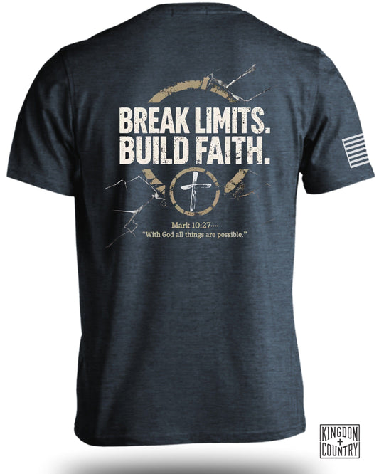 Break Limits Build Faith Mark 10:27 Quote T-Shirt product