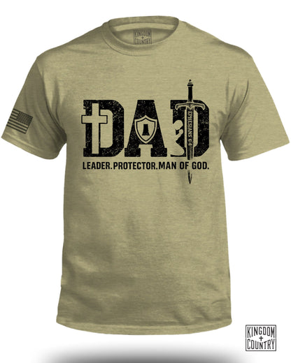 Leader Protector Man of God Dad T-Shirt Product