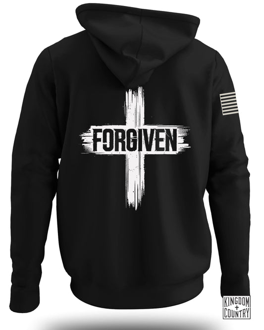 Forgiven Cross Graphic Black Hoodie product type