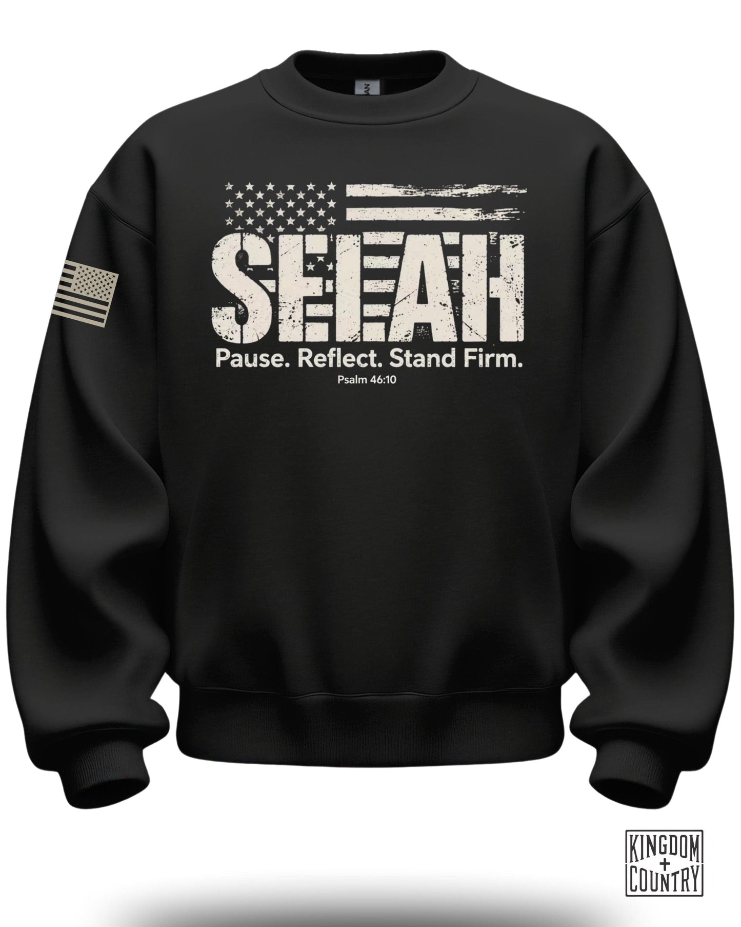Pause Reflect Stand Firm Graphic Sweatshirt
