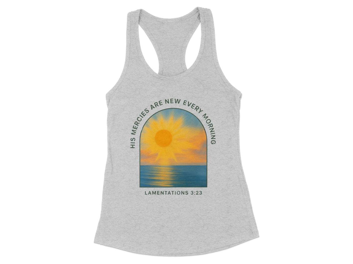 His Mercies Are New Every Morning Racerback Tank product type