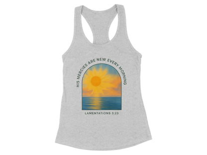 His Mercies Are New Every Morning Racerback Tank product type