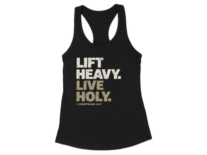 Lift Heavy Live Holy Motivational Tank Top