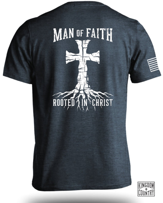 Man of Faith Rooted in Christ T-shirt product