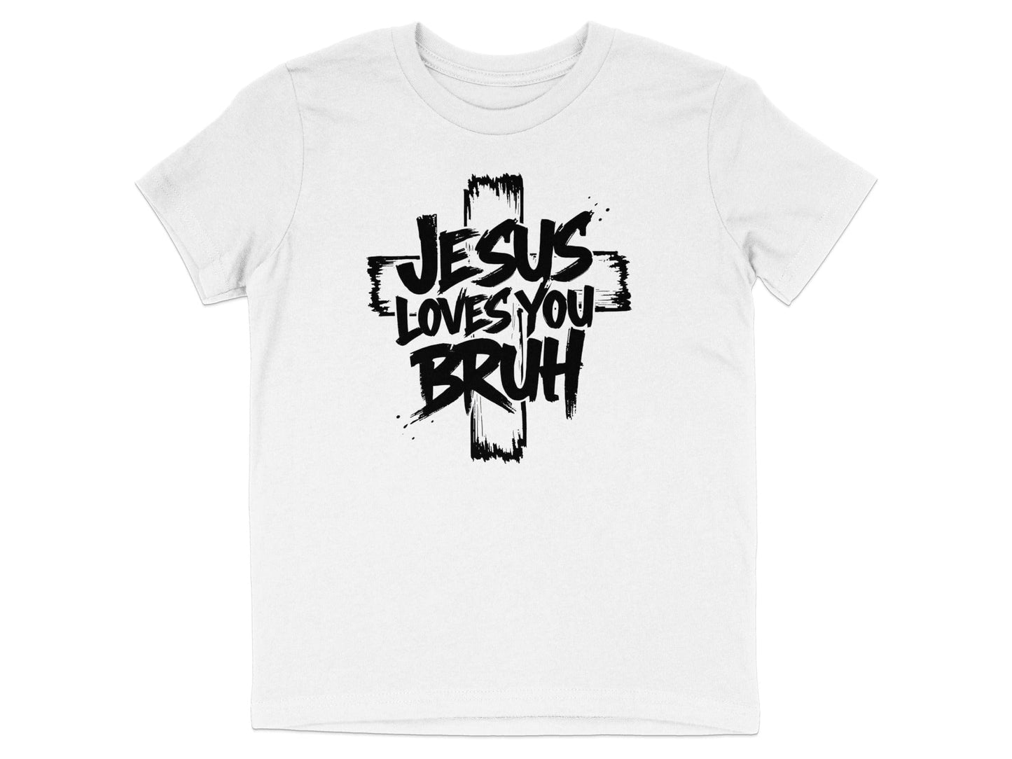 Jesus Loves You Bruh Graphic T-Shirt product