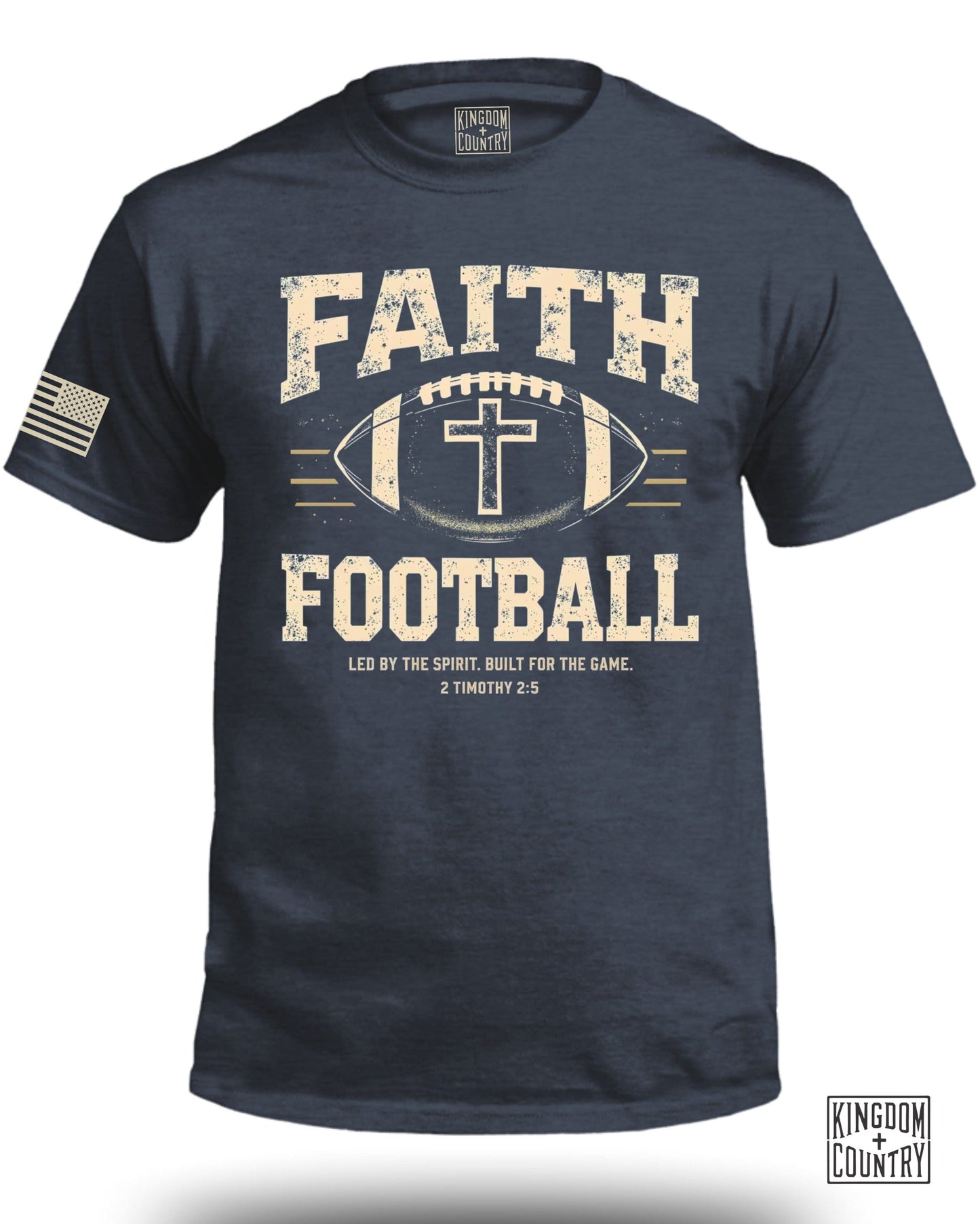 Faith Football Graphic Tee Shirt product type
