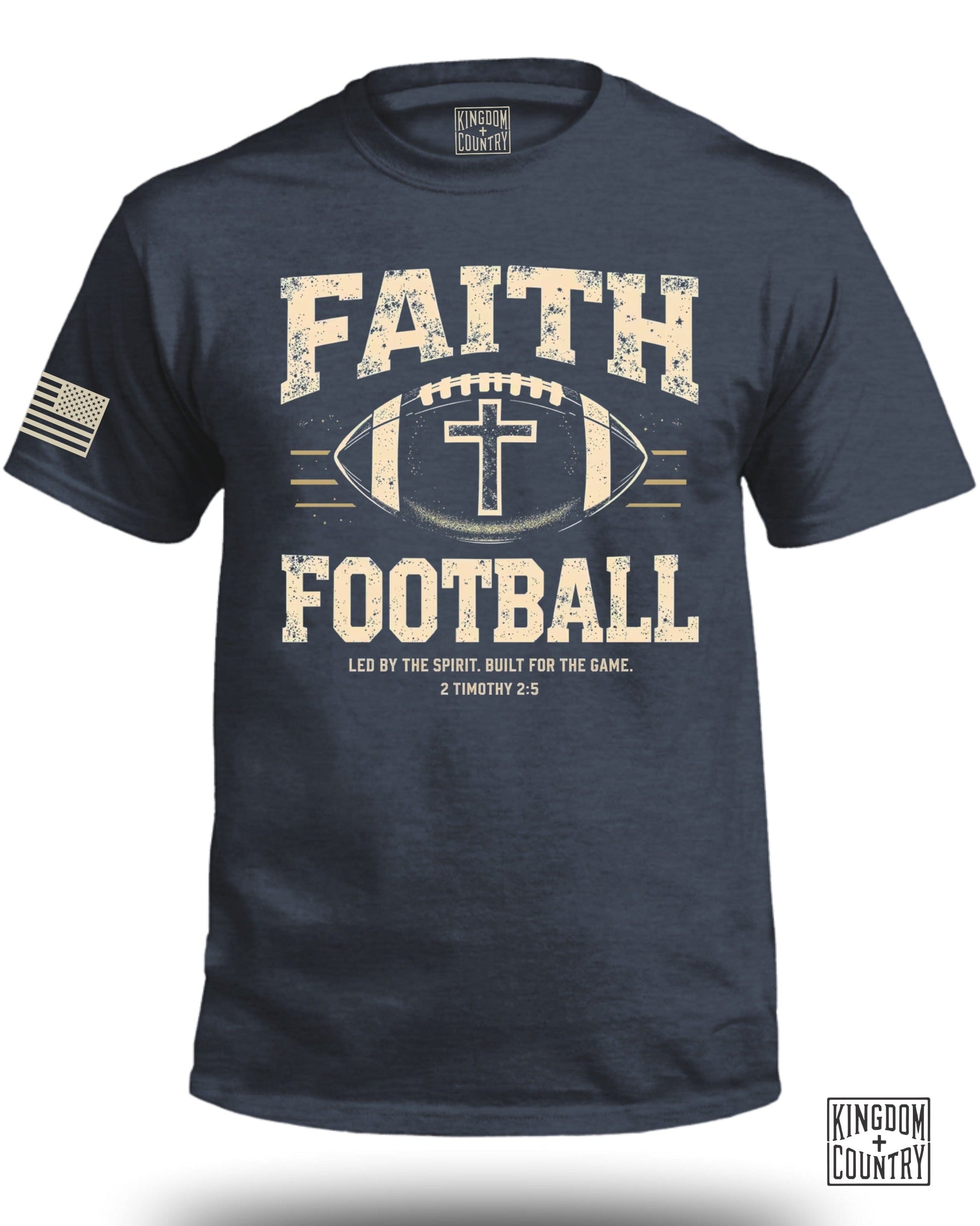 Faith Football Graphic Tee Shirt product type