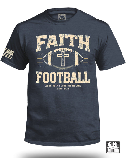 Faith Football Graphic Tee Shirt product type