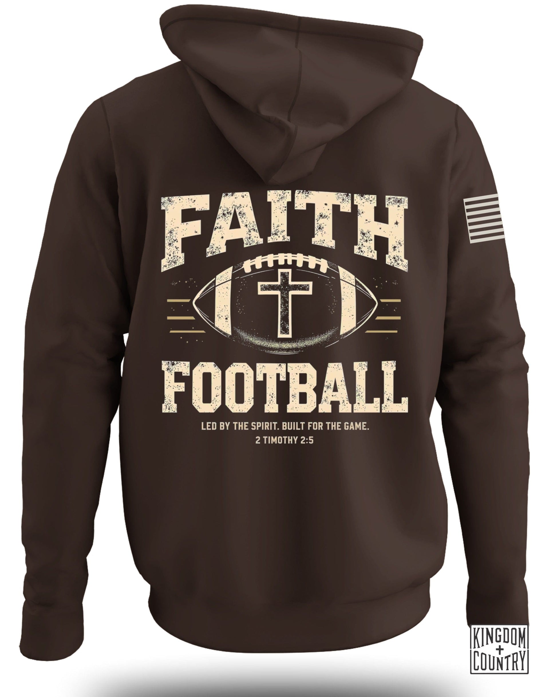 Faith and Football Hooded Sweatshirt Inspirational product