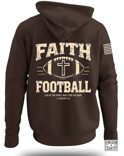 Faith and Football Hooded Sweatshirt Inspirational product