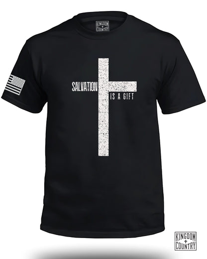 Salvation Is a Gift Cross Graphic T-Shirt product