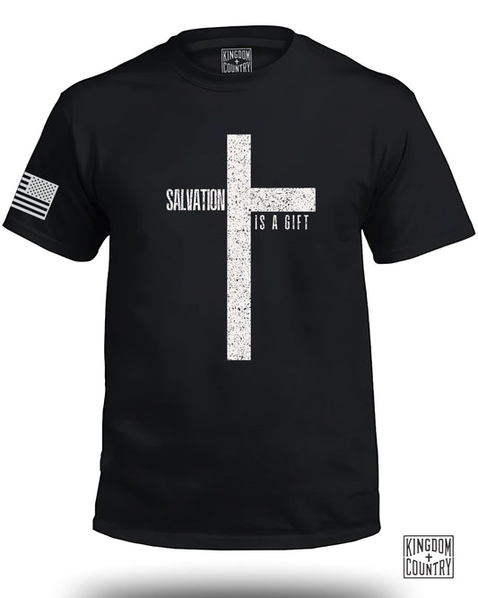 Salvation Is a Gift Cross Graphic T-Shirt product