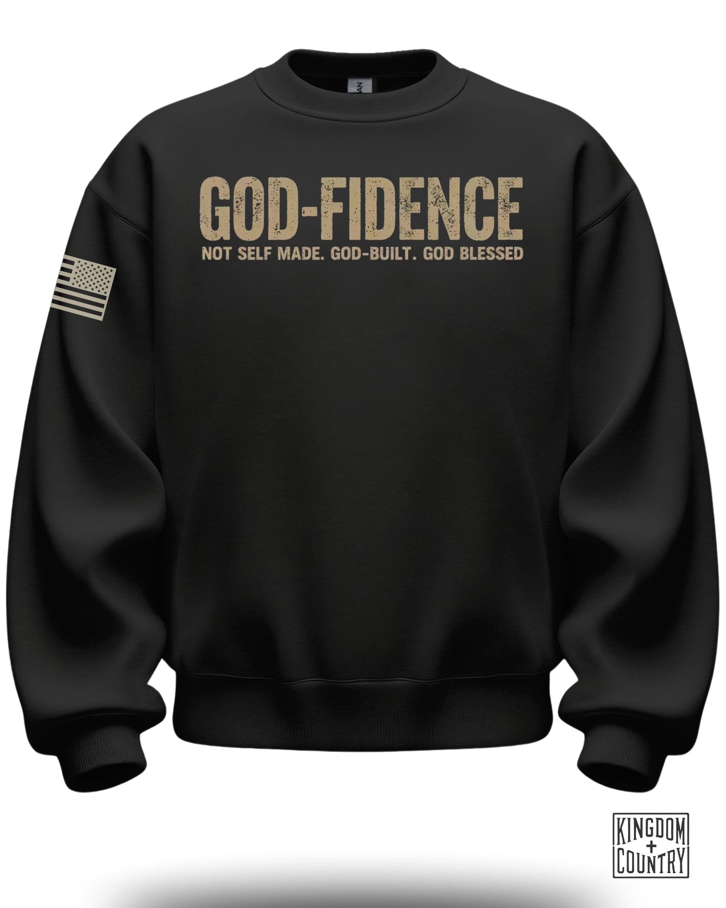 GOD-FIDENCE Sweatshirt Not Self Made God Built God Blessed