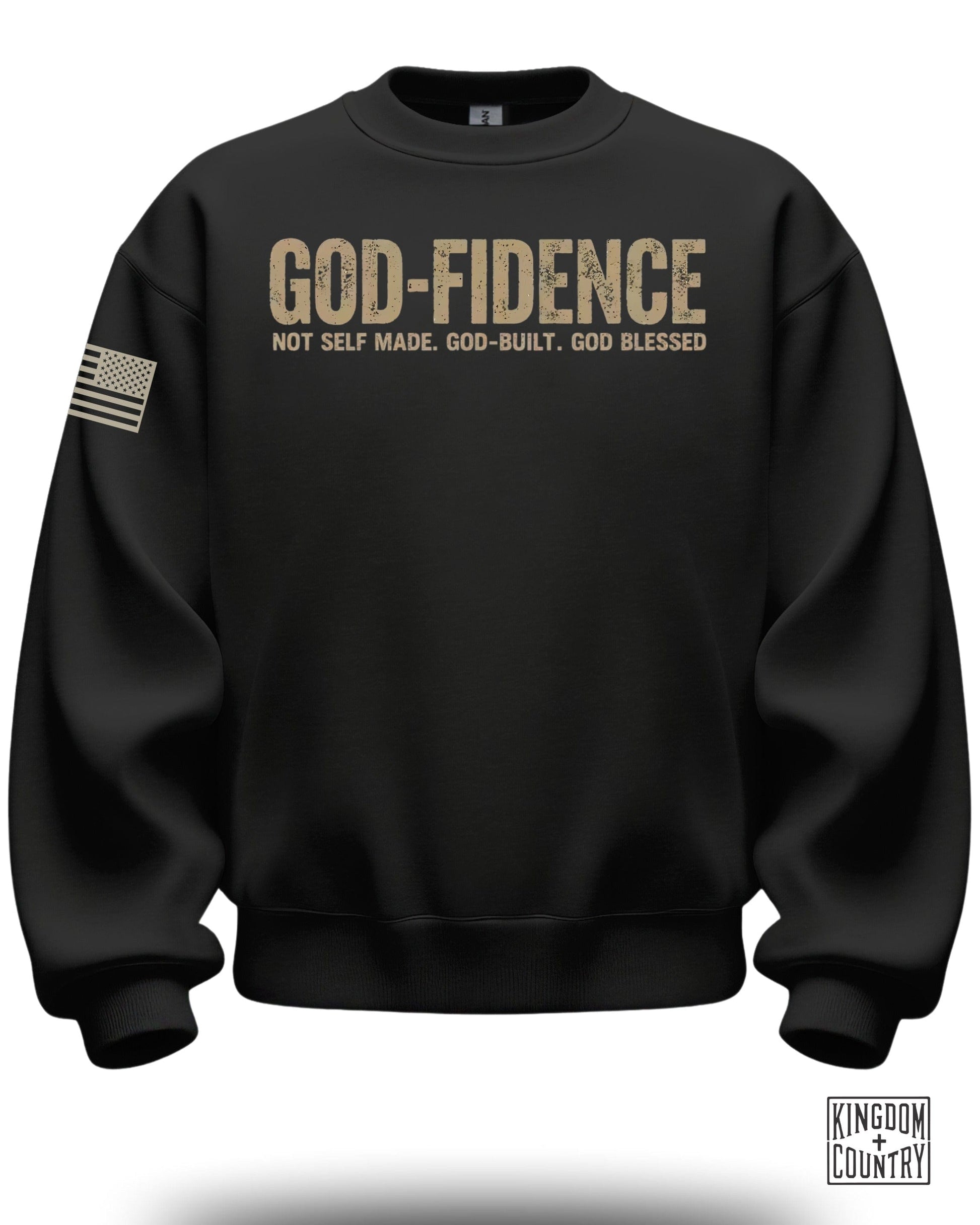 GOD-FIDENCE Sweatshirt Not Self Made God Built God Blessed