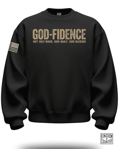 GOD-FIDENCE Sweatshirt Not Self Made God Built God Blessed