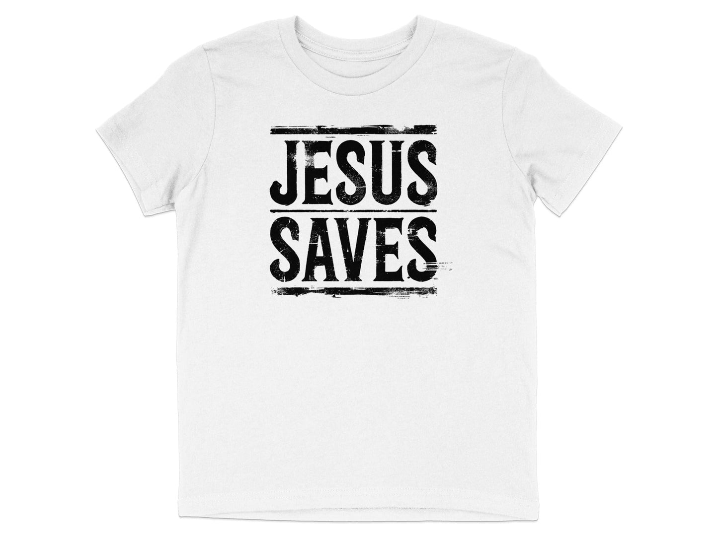 Jesus Saves Graphic White T-shirt Fashion Statement