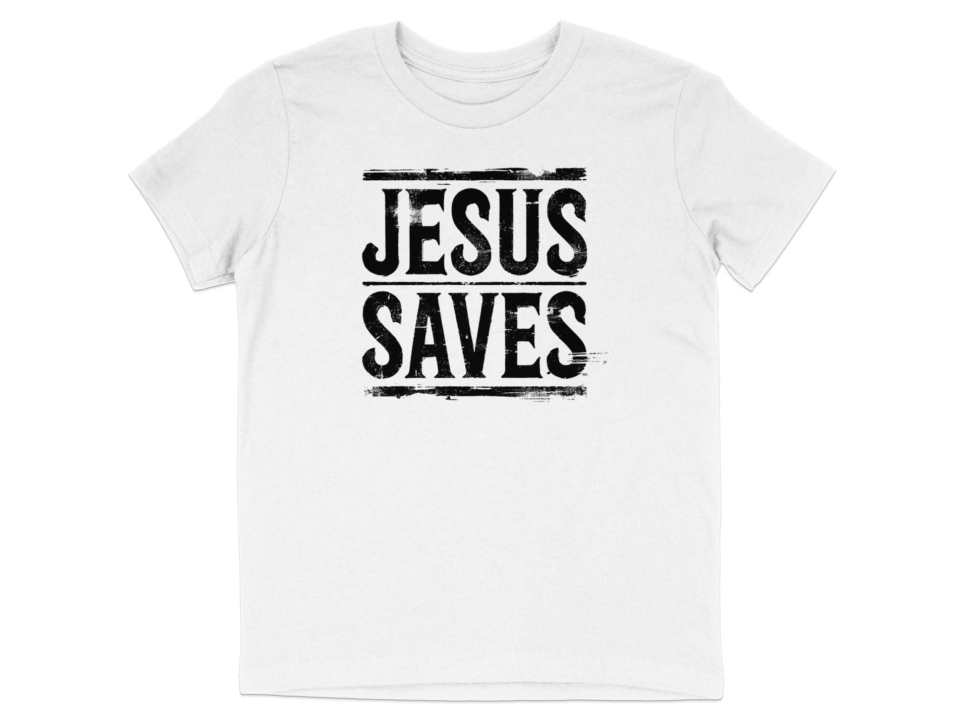 Jesus Saves Graphic White T-shirt Fashion Statement