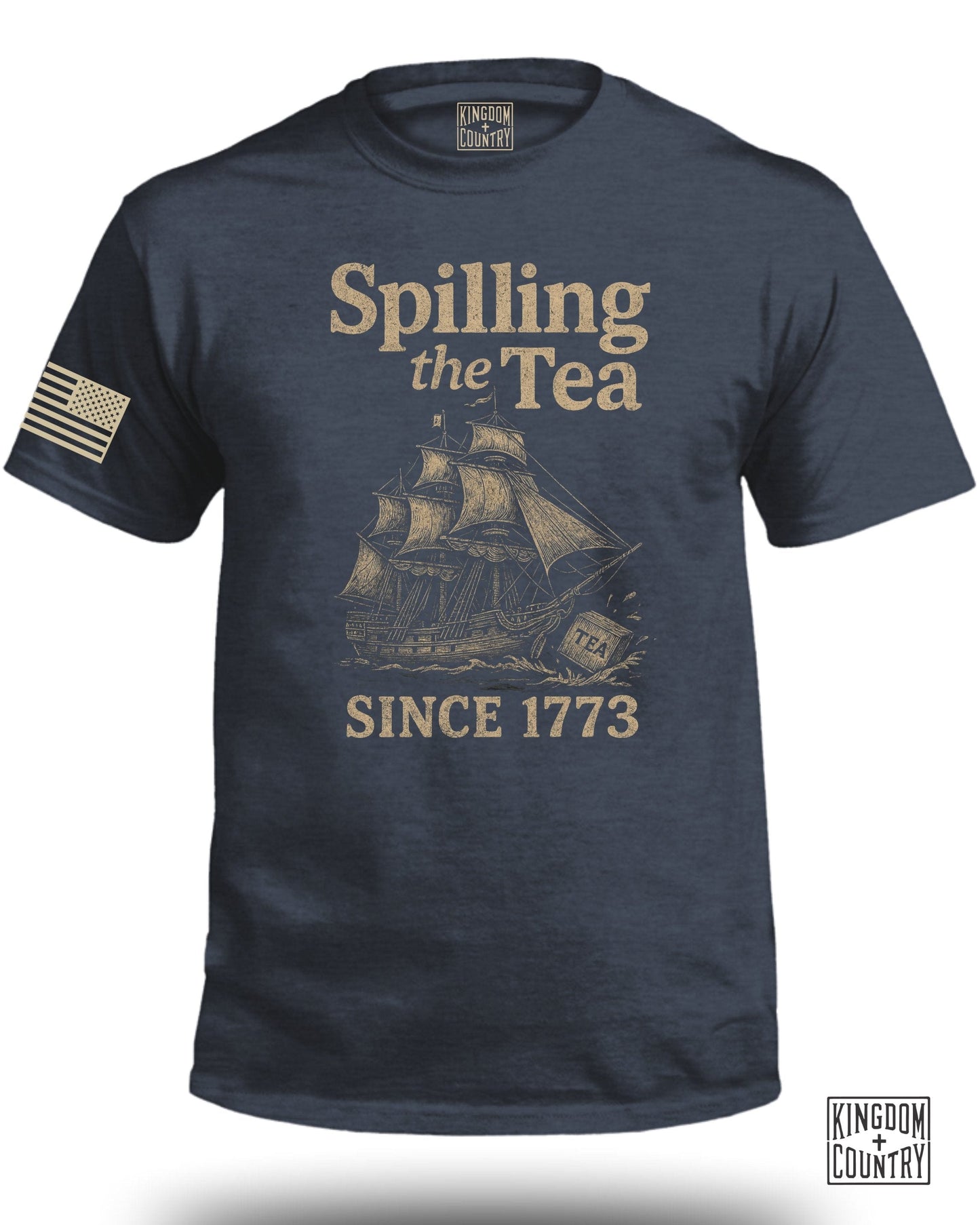 Spilling the Tea Since 1773 Graphic Tee Shirt product