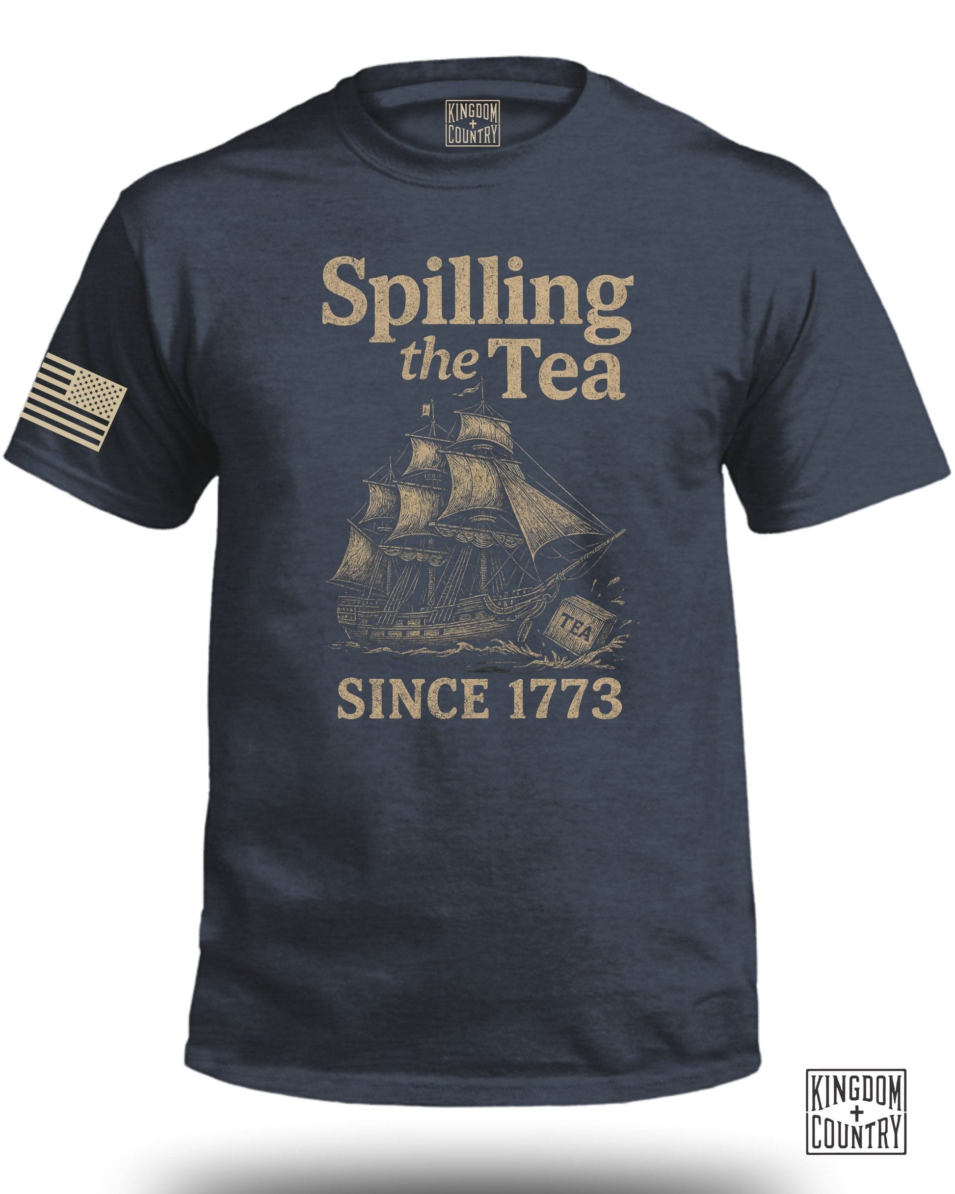 Spilling the Tea Since 1773 Graphic Tee Shirt product
