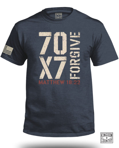 70X7 Forgive Matthew 18:22 Graphic T-Shirt product type
