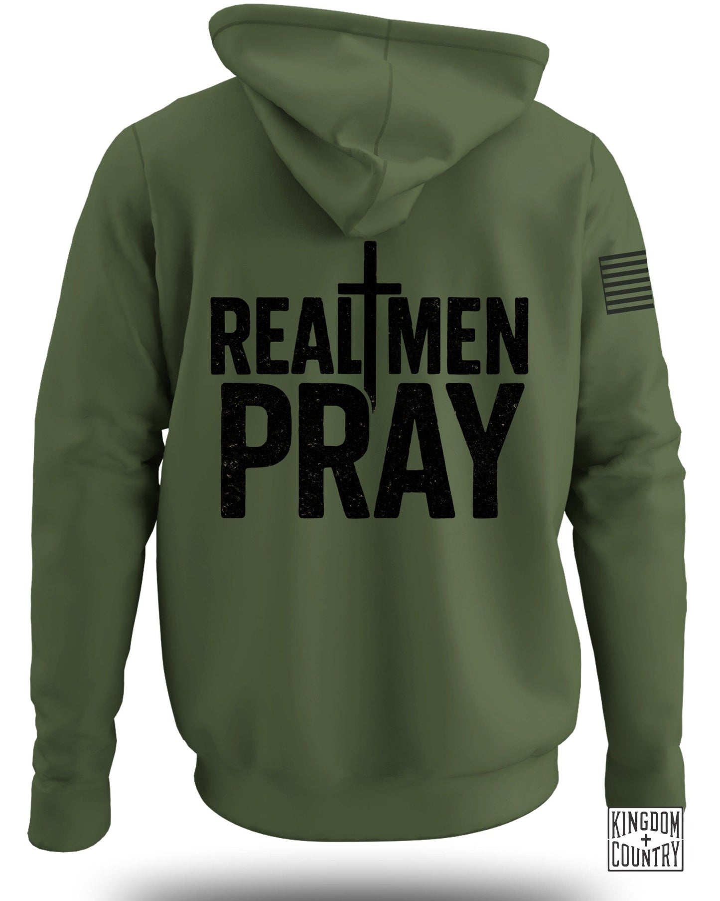 Real Men Pray Inspirational Hoodie for Faithful Men