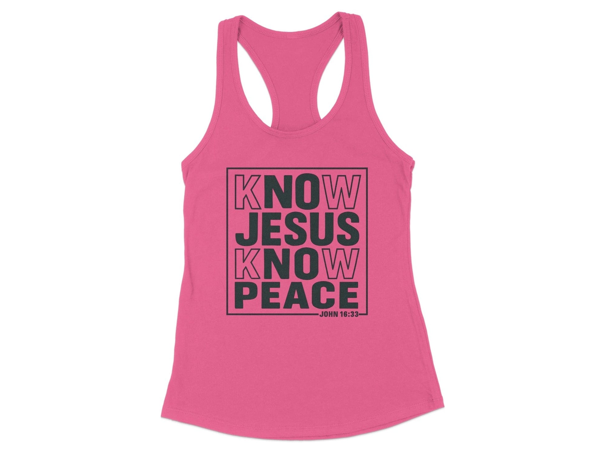 Know Jesus Know Peace Inspirational Tank Top product type