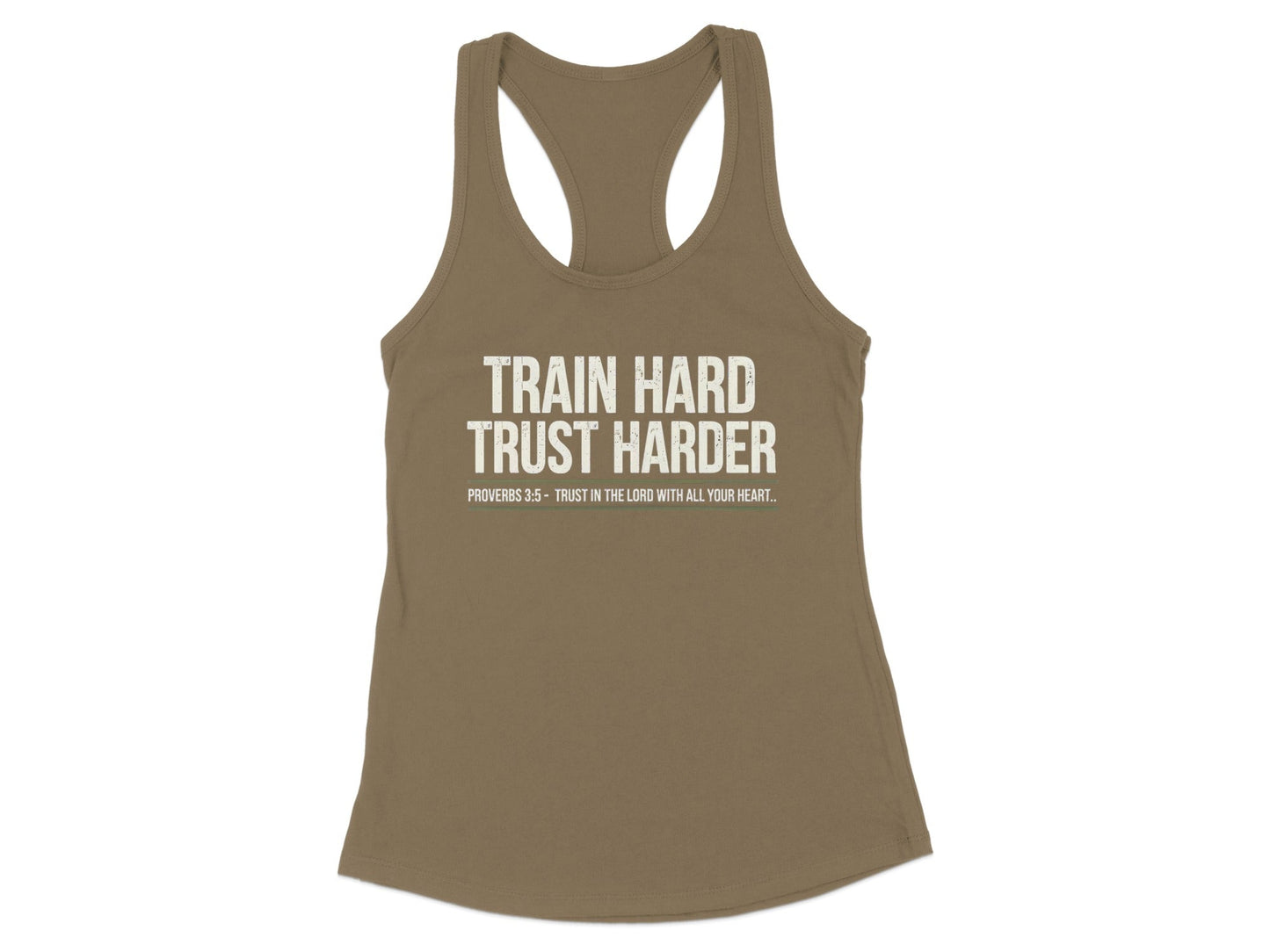 Train Hard Trust Harder Tank Top product type