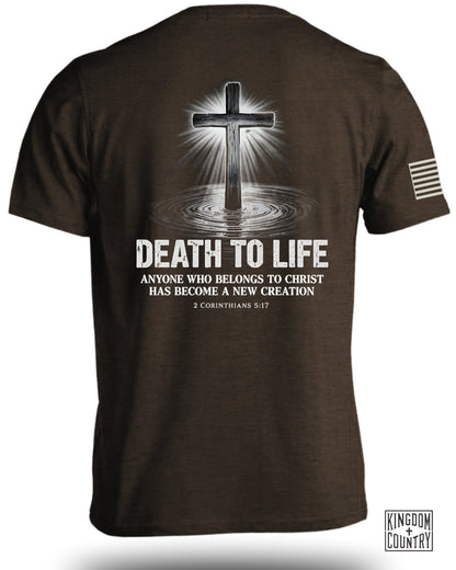Death to Life Cross Religious Graphic T-shirt product type