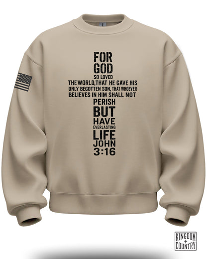 Inspirational For God So Loved The World John 3:16 Sweatshirt