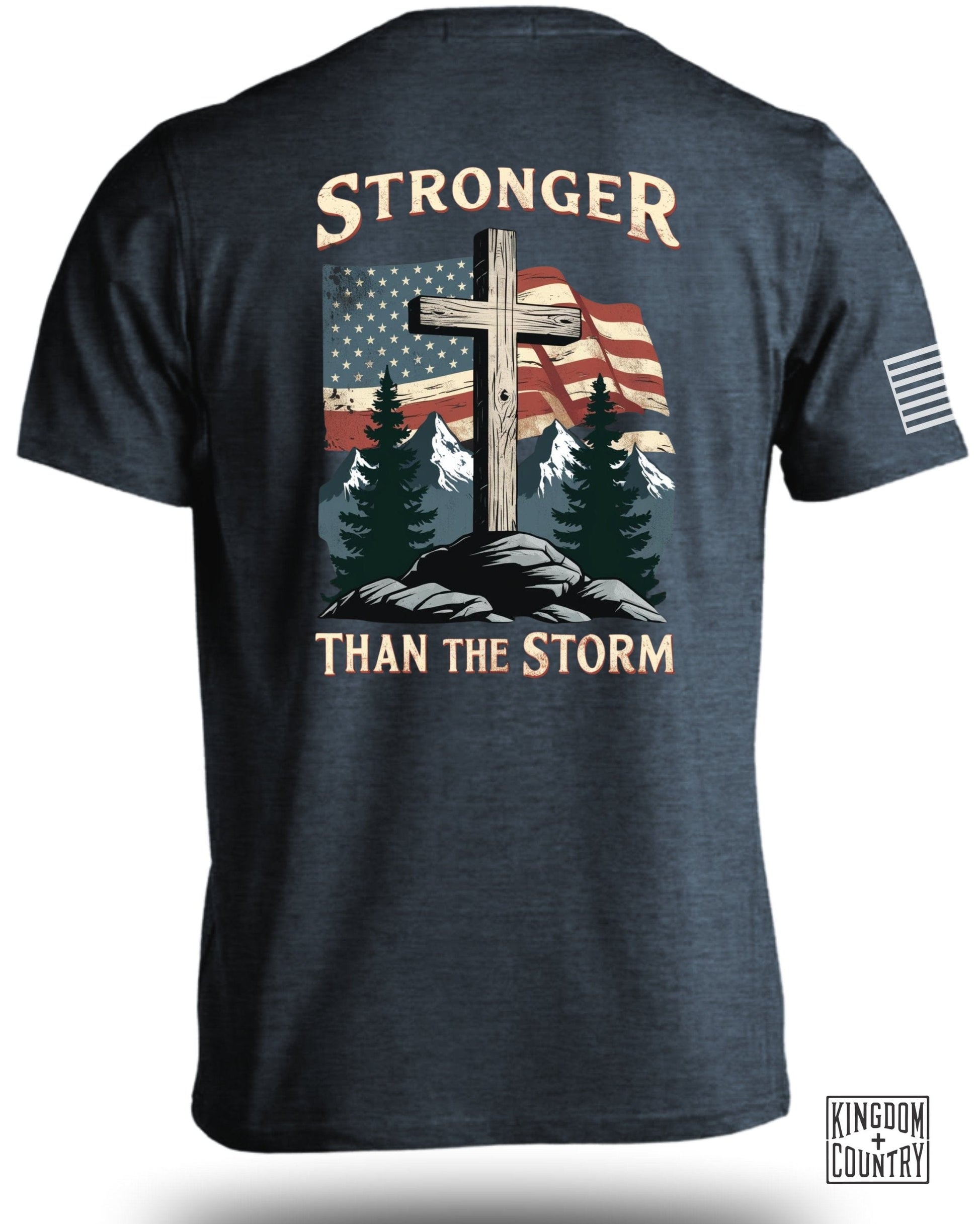 Stronger Than The Storm Cross Flag T-Shirt product