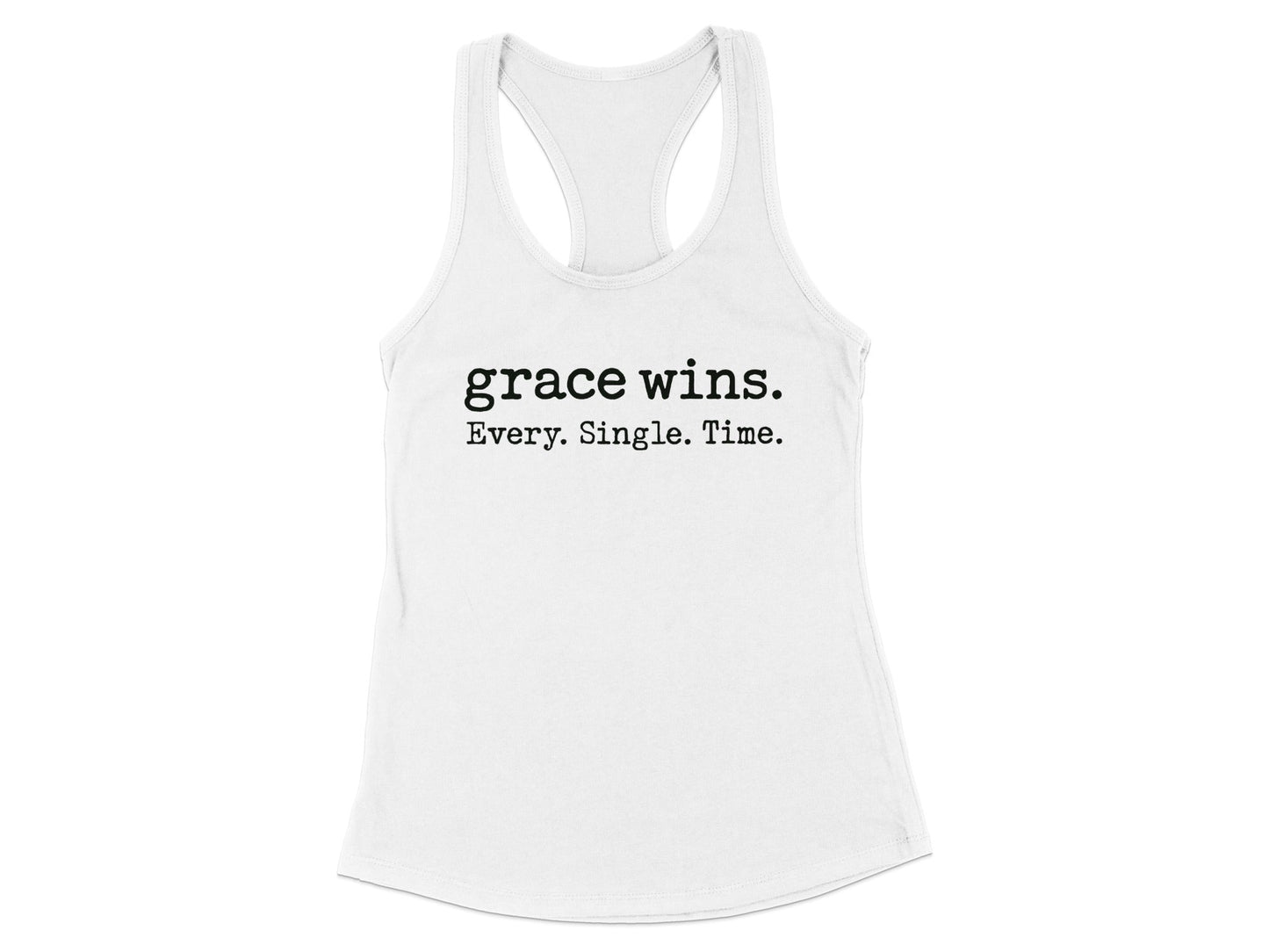 Grace Wins Every Single Time Printed Tank Top product