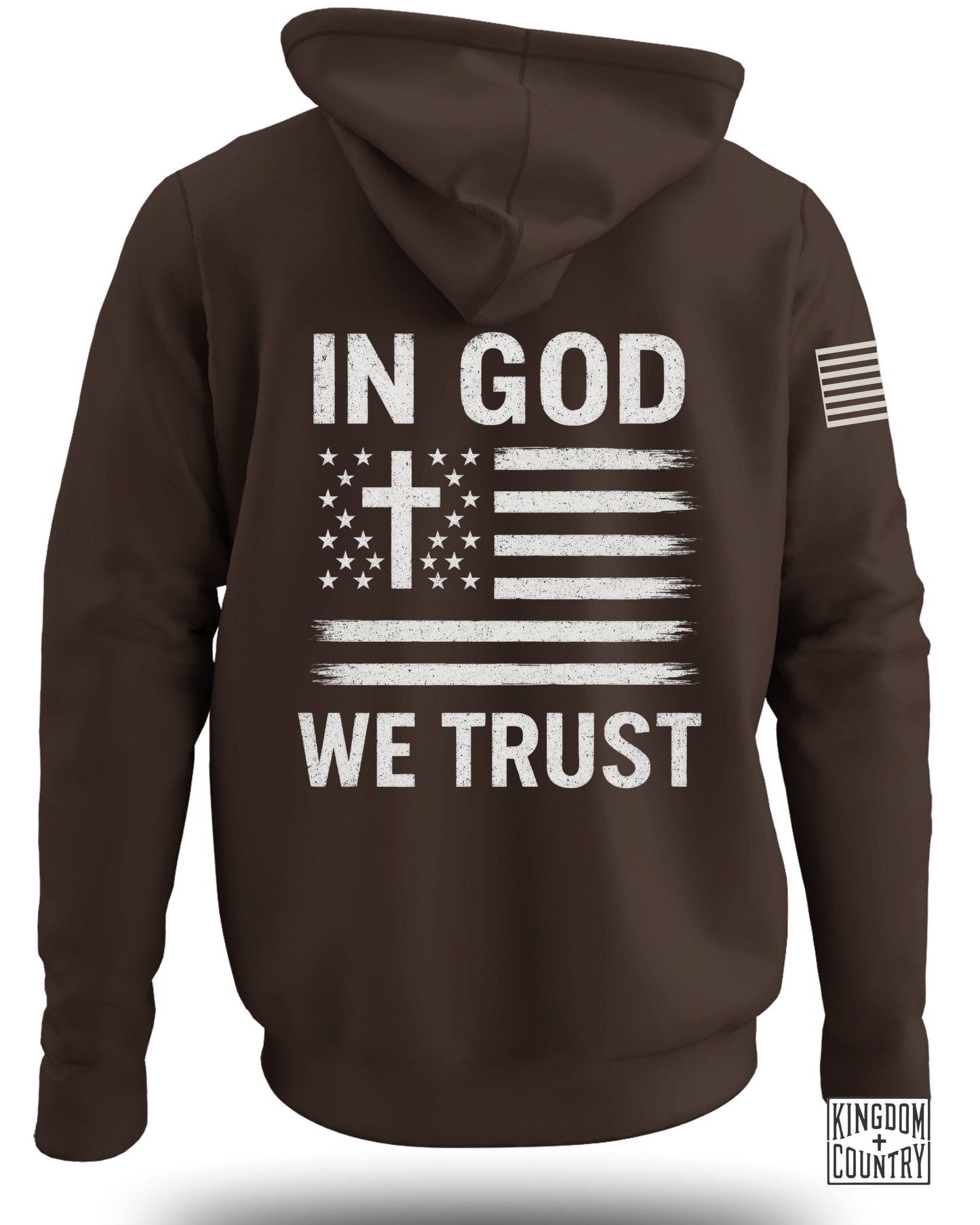 In God We Trust Flag Print Hoodie Product
