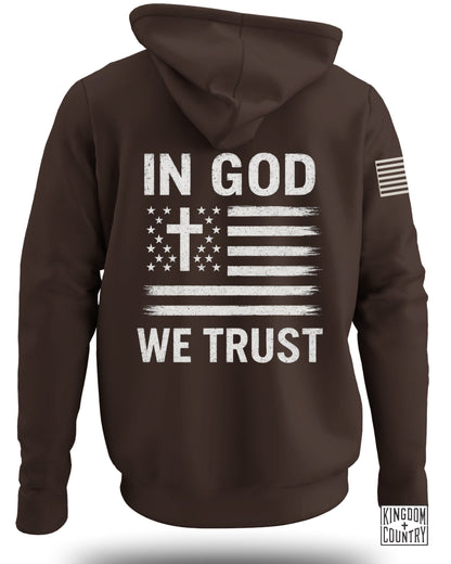 In God We Trust Flag Print Hoodie Product