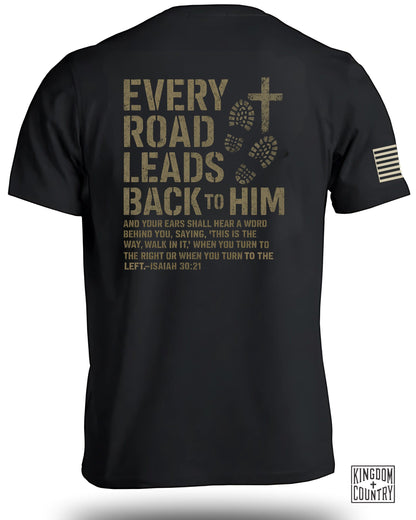 Every Road Leads Back To Him Christian Shirt product