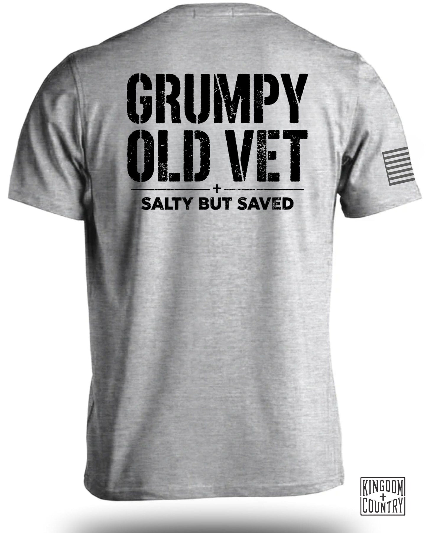 Grumpy Old Vet Salty But Saved Graphic Shirt product type