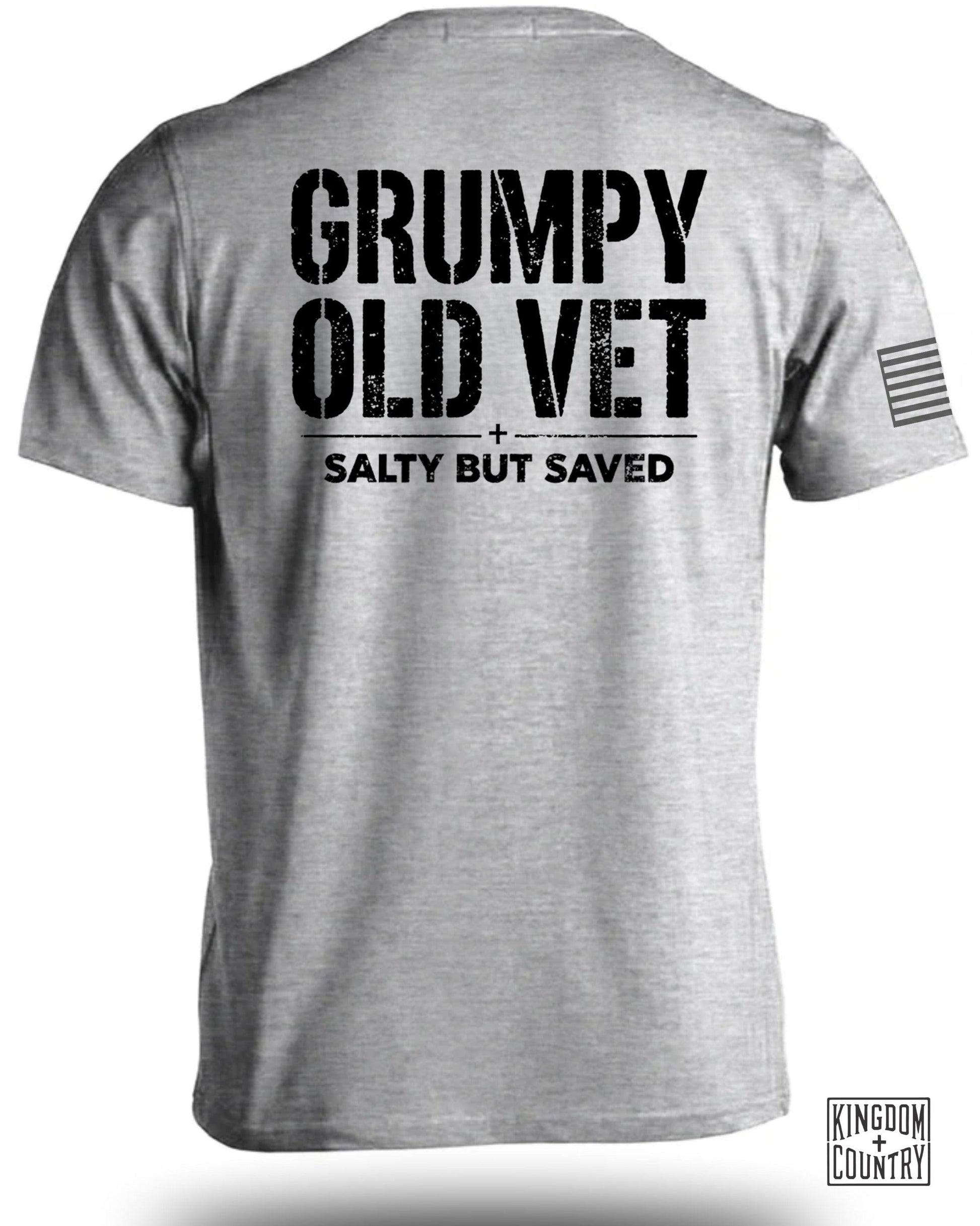 Grumpy Old Vet Salty But Saved Graphic Shirt product type