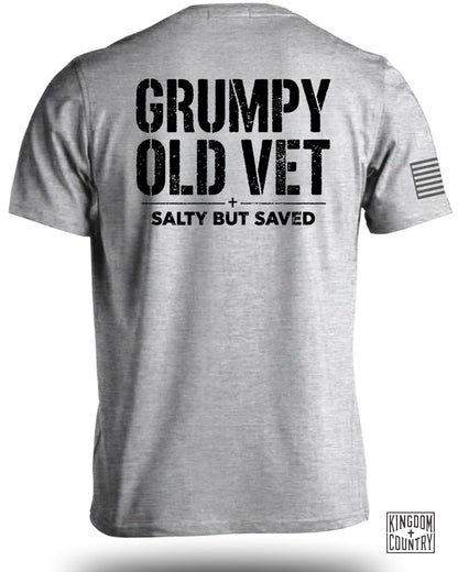 Grumpy Old Vet Salty But Saved Graphic Shirt product type