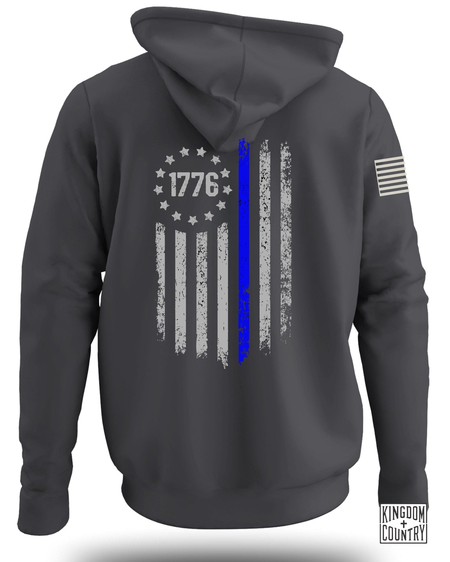 1776 Design USA Flag Print Hooded Sweatshirt product