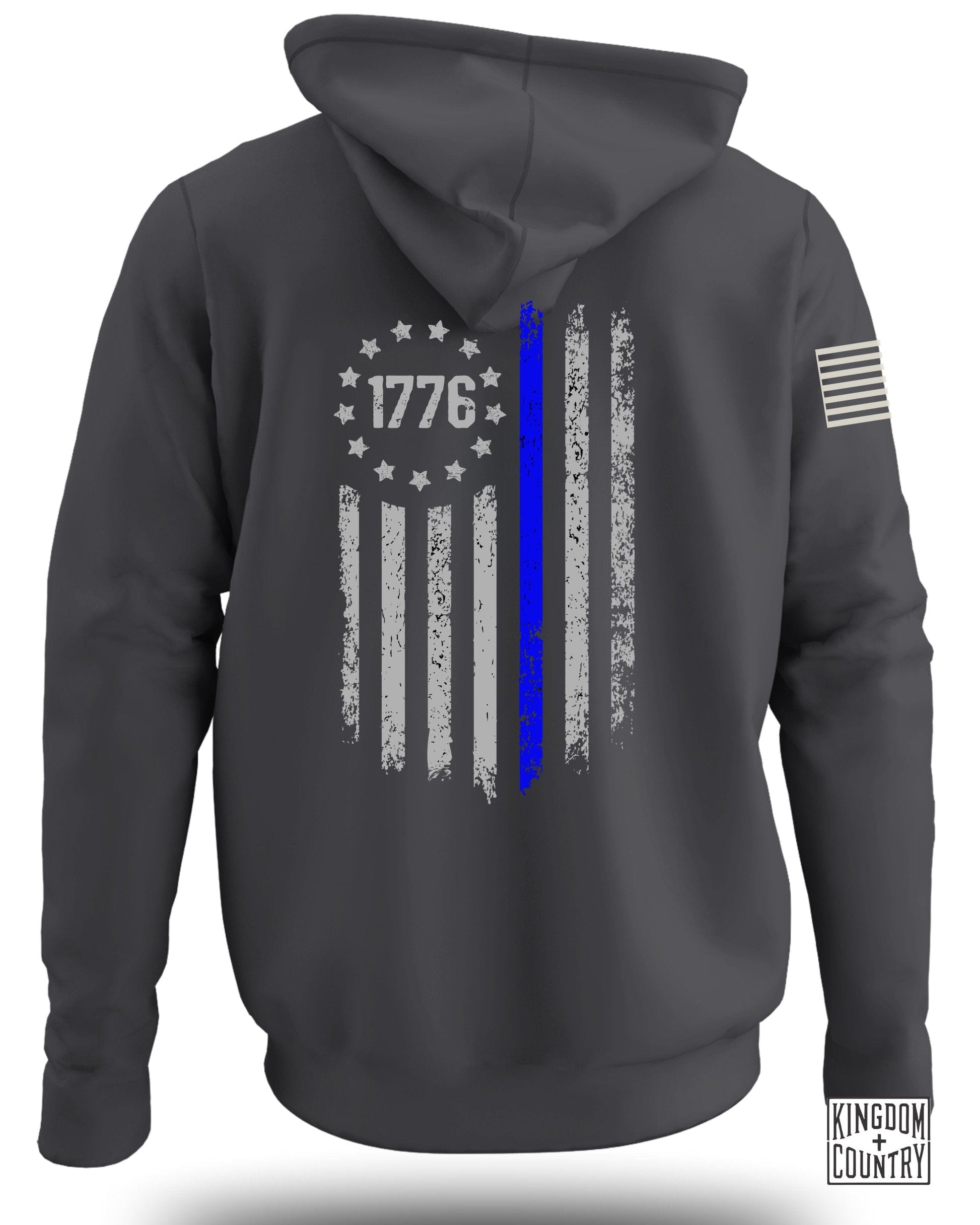 1776 Design USA Flag Print Hooded Sweatshirt product