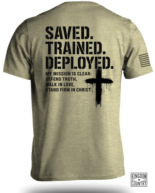 Saved Trained Deployed Christian T-Shirt product