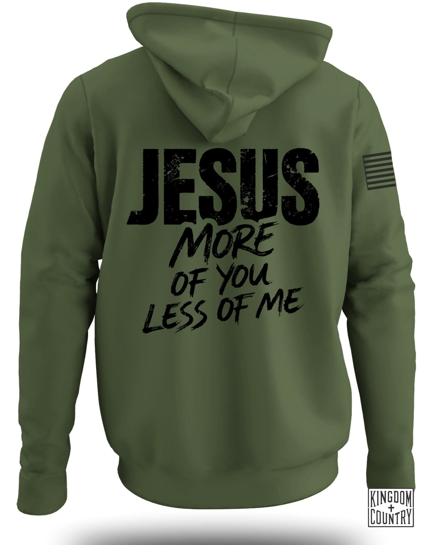 JESUS More of You Less of Me Hoodie Christianity Apparel