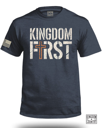 Kingdom First Graphic Patriotic Tee Shirt product type