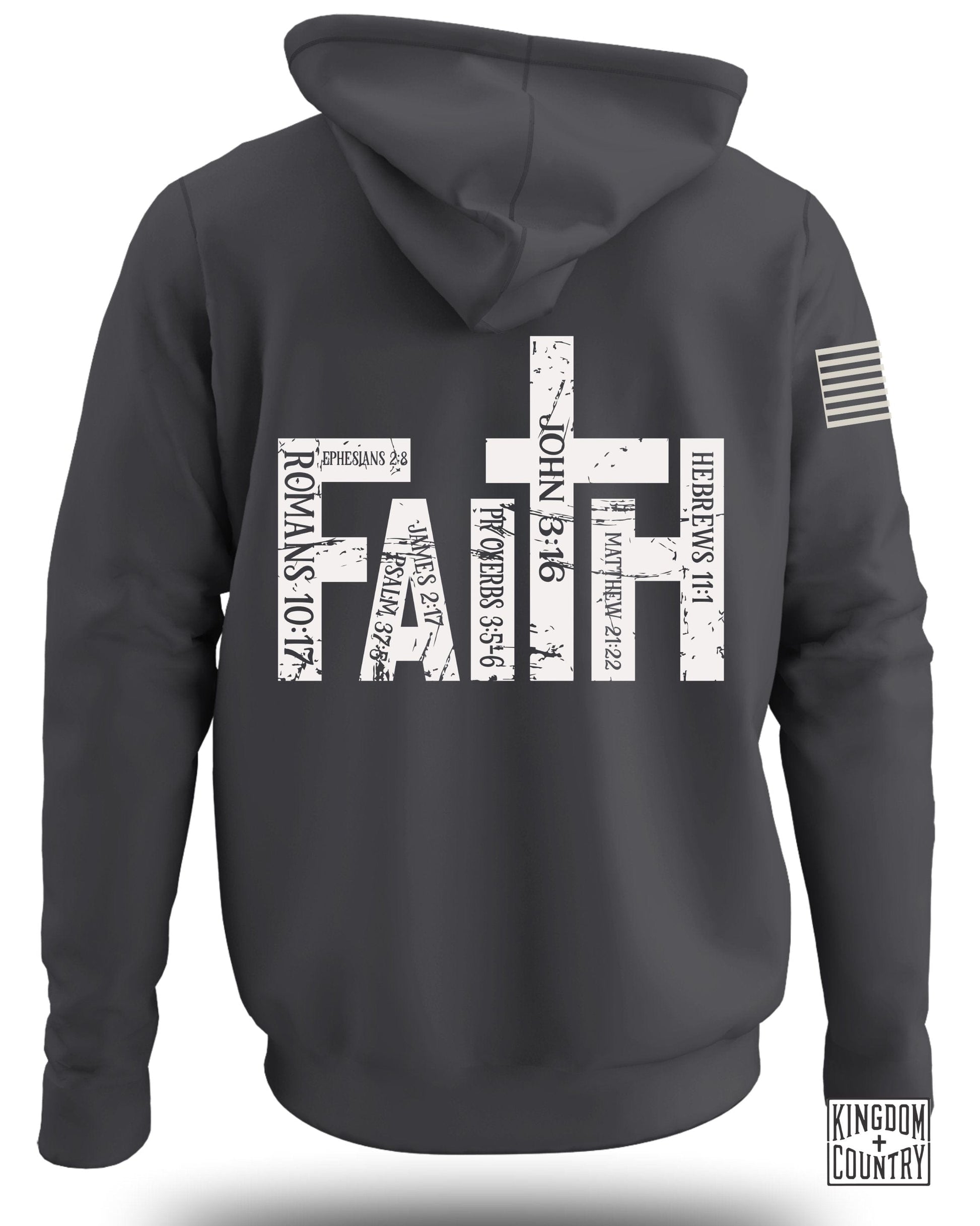 Faith Design Hoodie with Bible Verses graphic hoodie