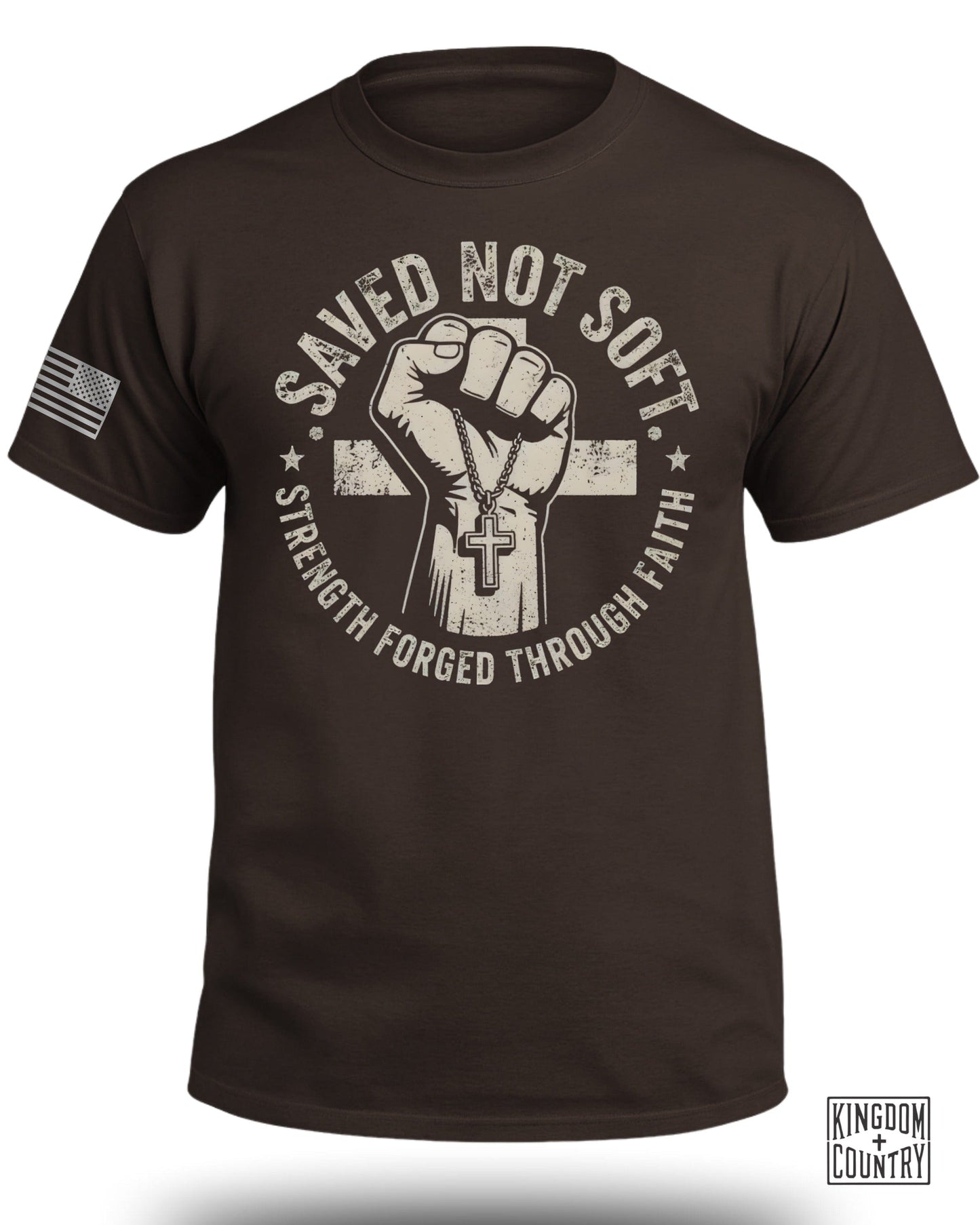 Saved Not Soft Strength Forged Through Faith Shirt