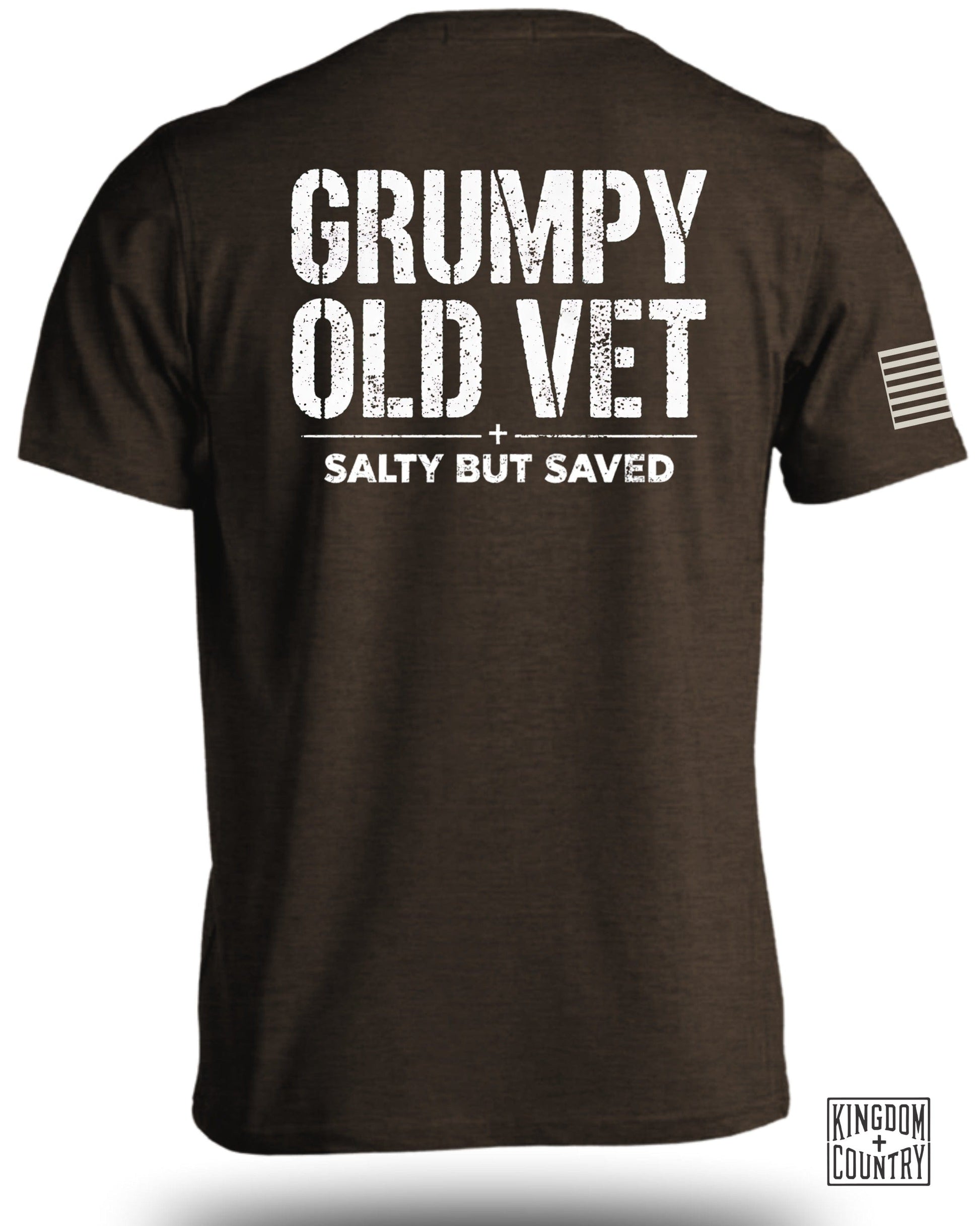 Grumpy Old Vet Salty But Saved Graphic T-shirt product